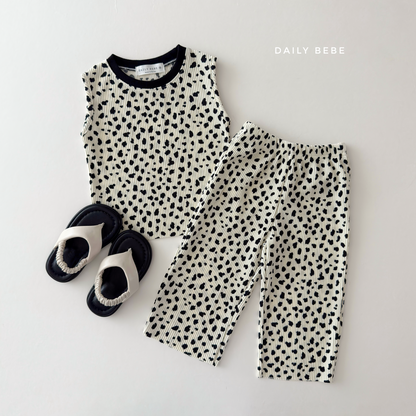 (Pre-order) Daily Bebe Summer - Kids’ Color-Block Pleats Set 배색 플리츠 세트 (8 Colors)