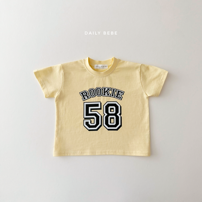 (Pre-order) Daily Bebe Summer - Kids' 58 Rookie T-Shirt 58반팔티 (2 Colors)