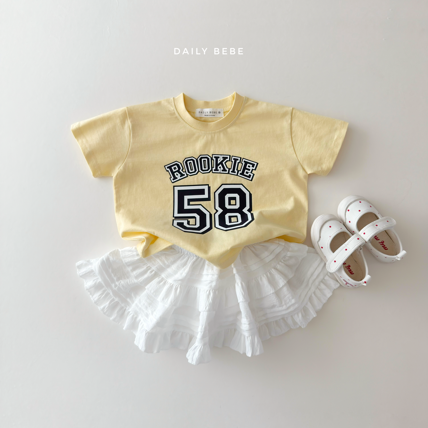 (Pre-order) Daily Bebe Summer - Kids' 58 Rookie T-Shirt 58반팔티 (2 Colors)