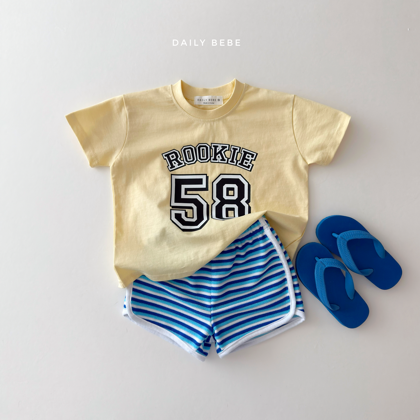 (Pre-order) Daily Bebe Summer - Kids' 58 Rookie T-Shirt 58반팔티 (2 Colors)