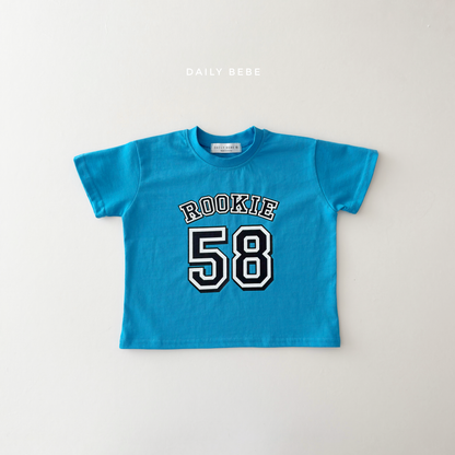 (Pre-order) Daily Bebe Summer - Kids' 58 Rookie T-Shirt 58반팔티 (2 Colors)