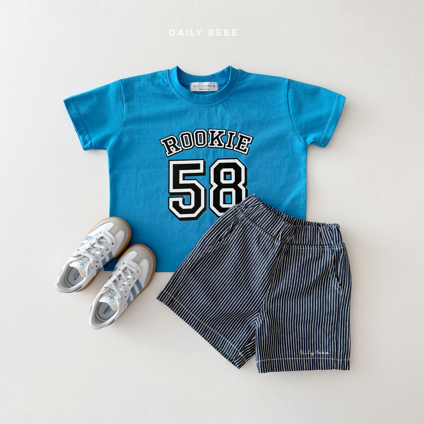 (Pre-order) Daily Bebe Summer - Kids' 58 Rookie T-Shirt 58반팔티 (2 Colors)