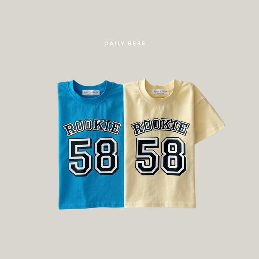 (Pre-order) Daily Bebe Summer - Kids' 58 Rookie T-Shirt 58반팔티 (2 Colors)