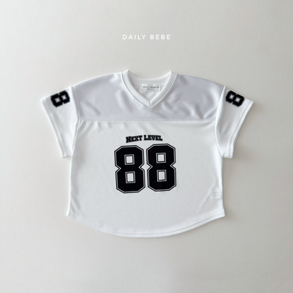 (Pre-order) Daily Bebe Summer - Kids' Mesh 88 Jersey T-Shirt 메쉬 88 져지티 (2 Colors)
