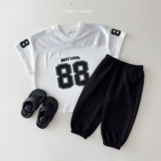 (Pre-order) Daily Bebe Summer - Kids' Mesh 88 Jersey T-Shirt 메쉬 88 져지티 (2 Colors)