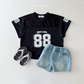 (Pre-order) Daily Bebe Summer - Kids' Mesh 88 Jersey T-Shirt 메쉬 88 져지티 (2 Colors)