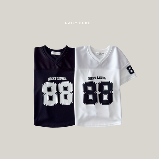 (Pre-order) Daily Bebe Summer - Kids' Mesh 88 Jersey T-Shirt 메쉬 88 져지티 (2 Colors)
