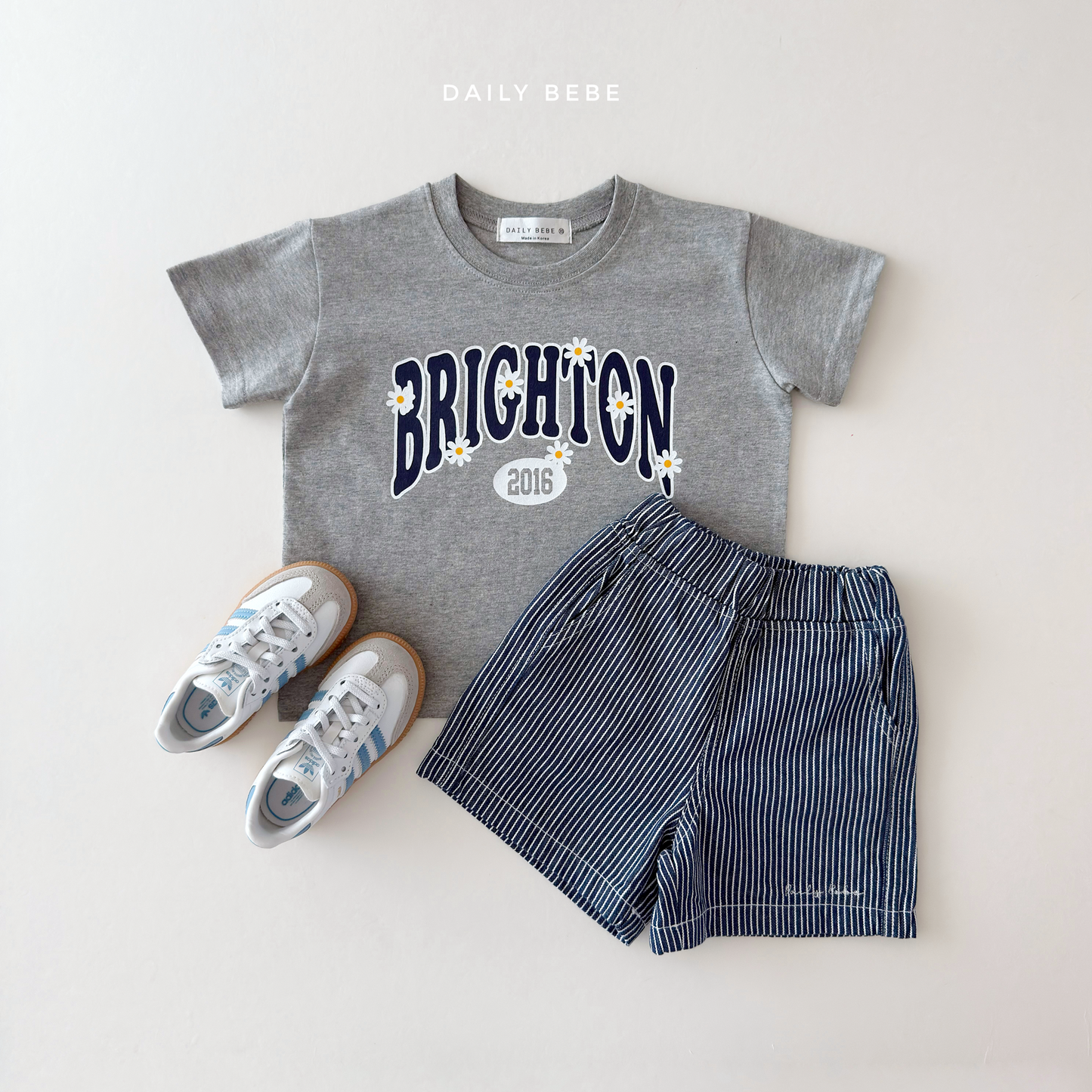 (Pre-order) Daily Bebe Summer - Kids' Brighton Daisy T-Shirt 브라이턴티 (2 Colors)