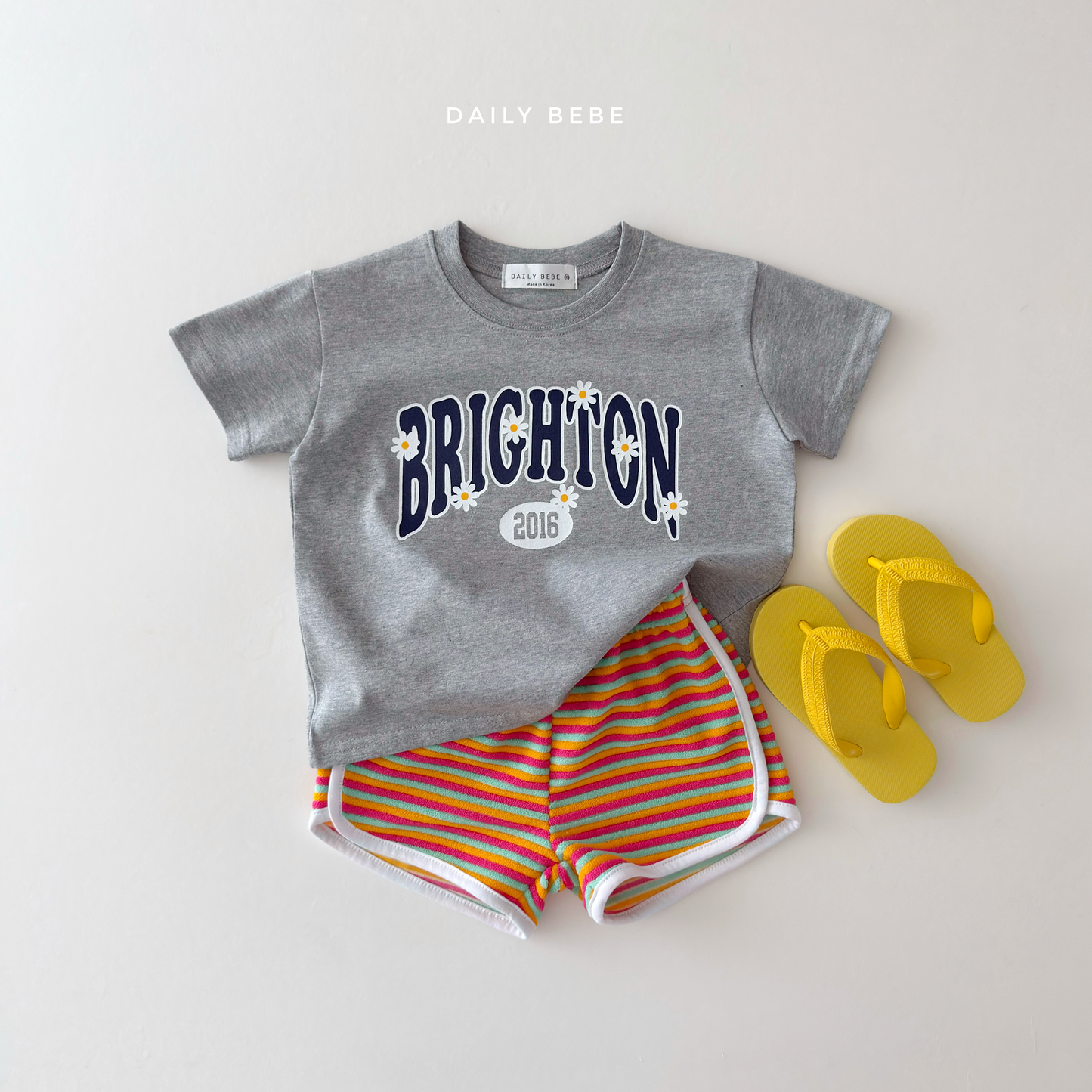 (Pre-order) Daily Bebe Summer - Kids' Brighton Daisy T-Shirt 브라이턴티 (2 Colors)