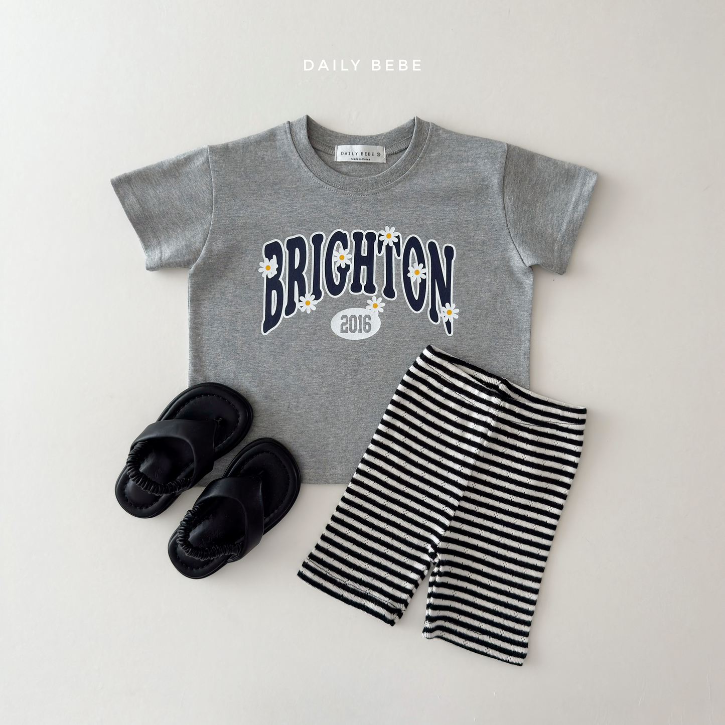 (Pre-order) Daily Bebe Summer - Kids' Brighton Daisy T-Shirt 브라이턴티 (2 Colors)