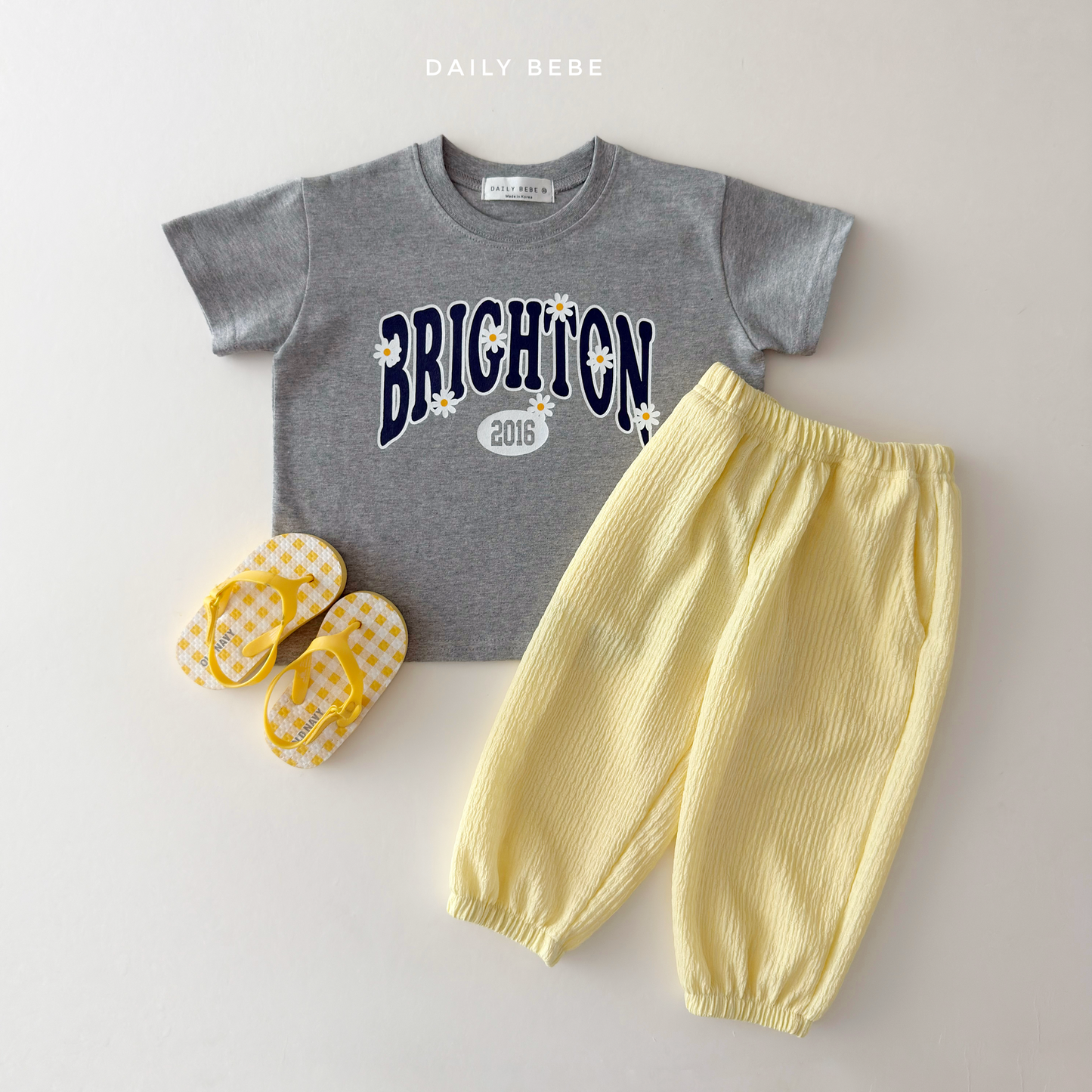 (Pre-order) Daily Bebe Summer - Kids' Brighton Daisy T-Shirt 브라이턴티 (2 Colors)