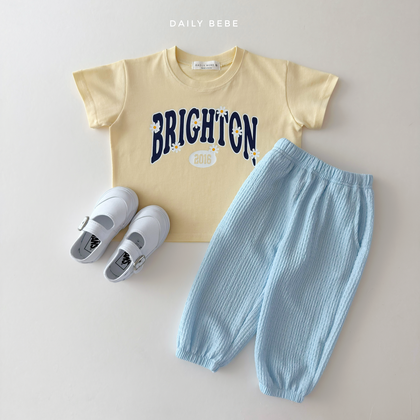 (Pre-order) Daily Bebe Summer - Kids' Brighton Daisy T-Shirt 브라이턴티 (2 Colors)