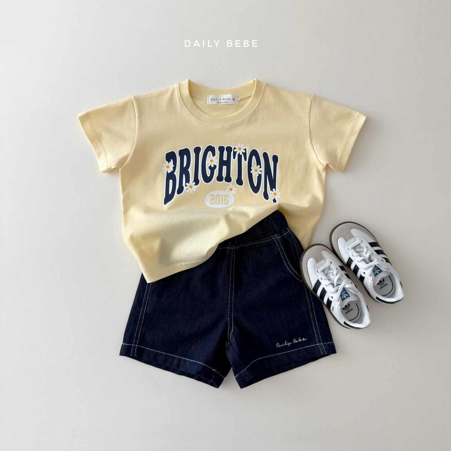 (Pre-order) Daily Bebe Summer - Kids' Brighton Daisy T-Shirt 브라이턴티 (2 Colors)