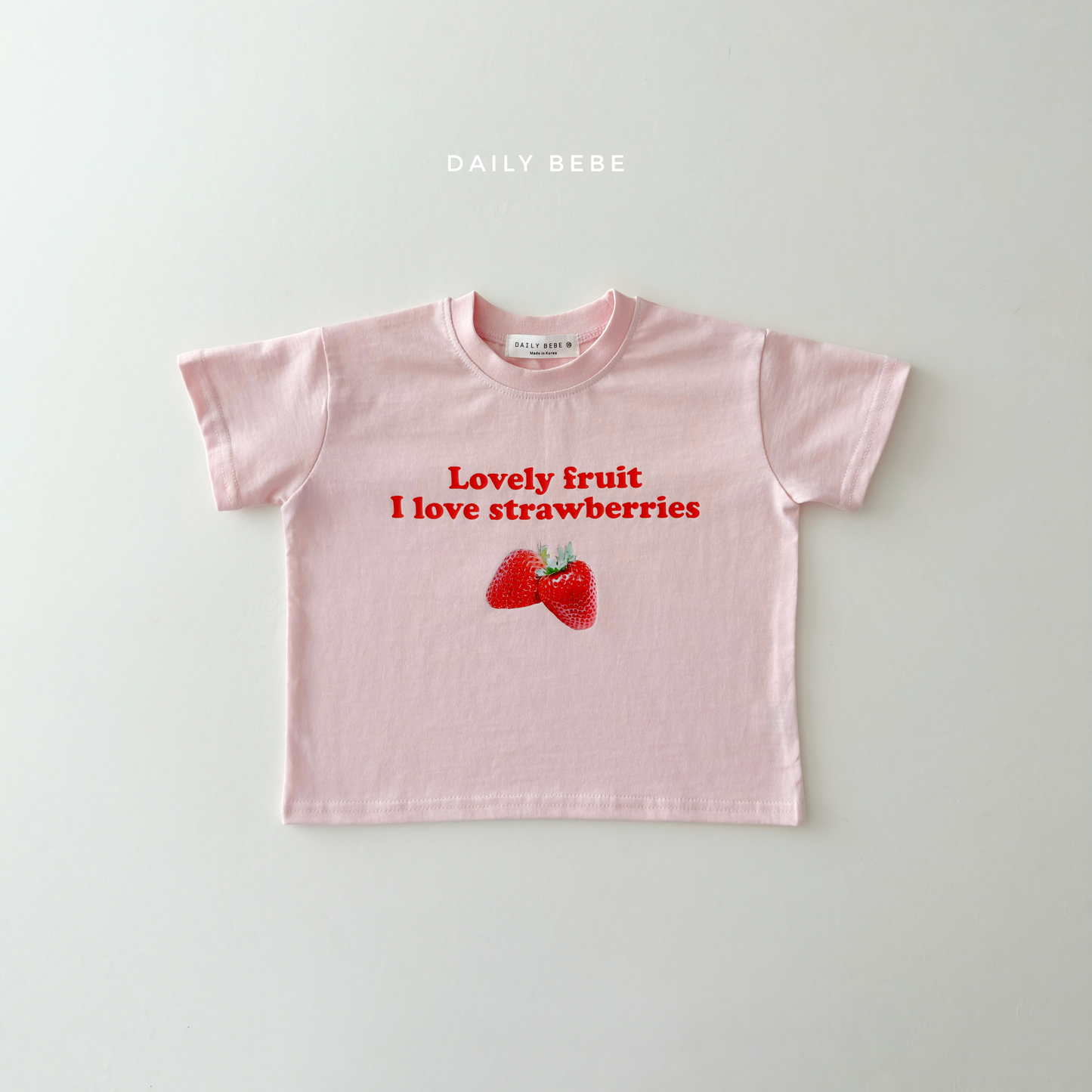 (Pre-order) Daily Bebe Summer - Kids' Like Fruit T-Shirt 라이크 반팔티 (2 Colors)
