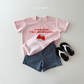 (Pre-order) Daily Bebe Summer - Kids' Like Fruit T-Shirt 라이크 반팔티 (2 Colors)