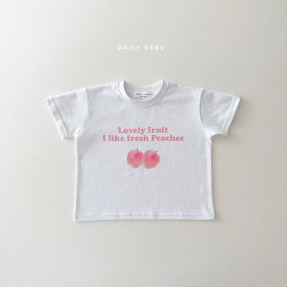 (Pre-order) Daily Bebe Summer - Kids' Like Fruit T-Shirt 라이크 반팔티 (2 Colors)