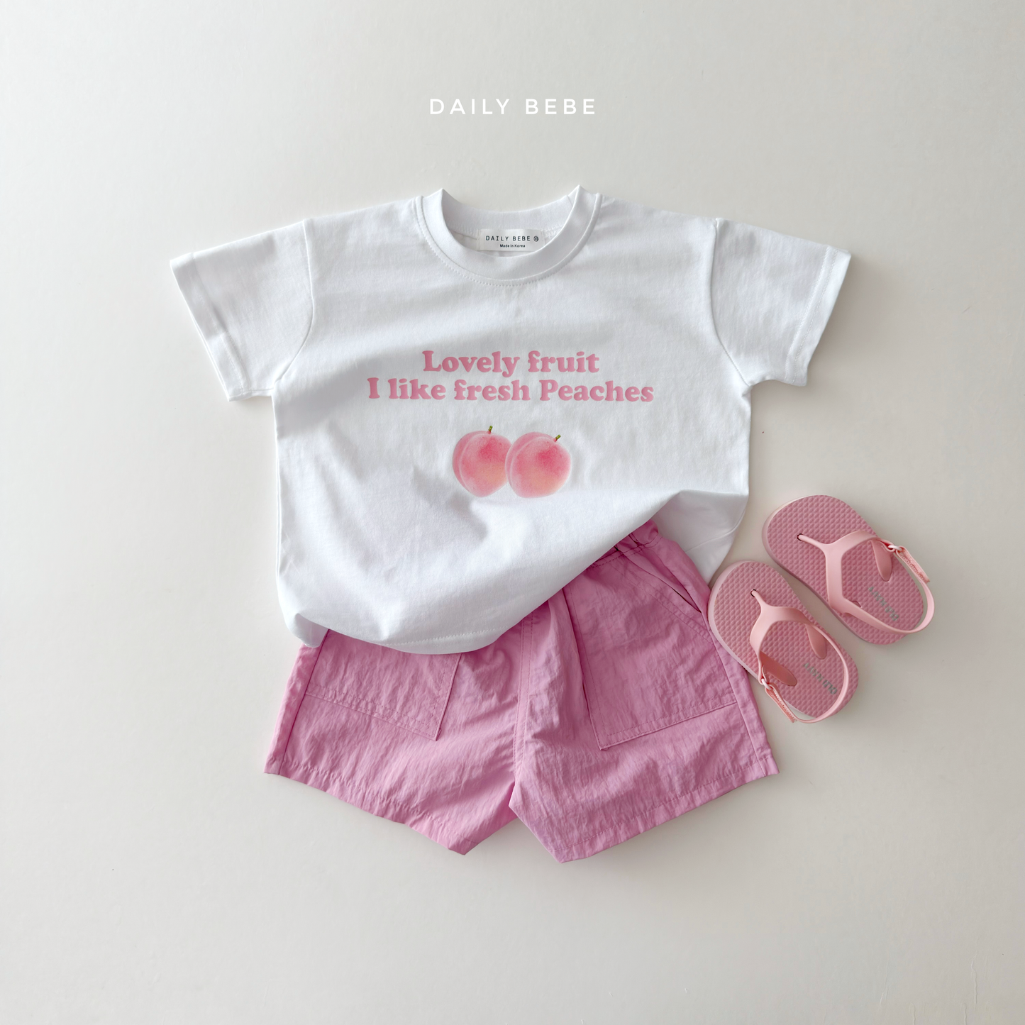 (Pre-order) Daily Bebe Summer - Kids' Like Fruit T-Shirt 라이크 반팔티 (2 Colors)