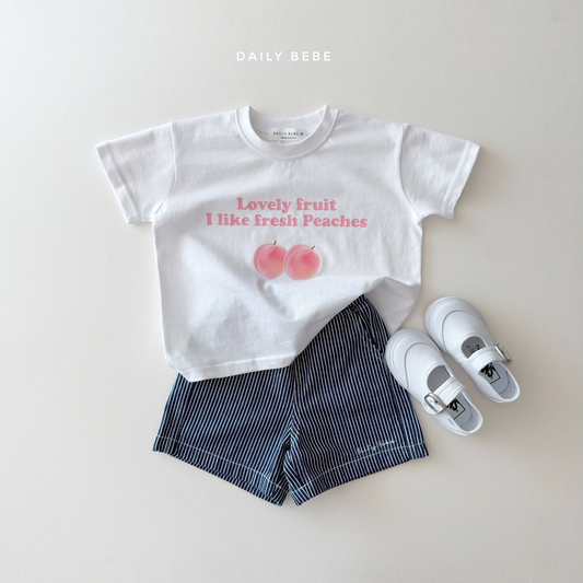 (Pre-order) Daily Bebe Summer - Kids' Like Fruit T-Shirt 라이크 반팔티 (2 Colors)