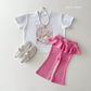 (Pre-order) Daily Bebe Summer - Kids' Little Friends Photo T-Shirt 리틀 프렌즈티 (2 Colors)
