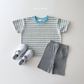 (Pre-order) Daily Bebe Summer - Kids' Day Stripe T-Shirt 데이 단가라티 (3 Colors)