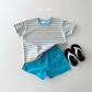 (Pre-order) Daily Bebe Summer - Kids' Day Stripe T-Shirt 데이 단가라티 (3 Colors)