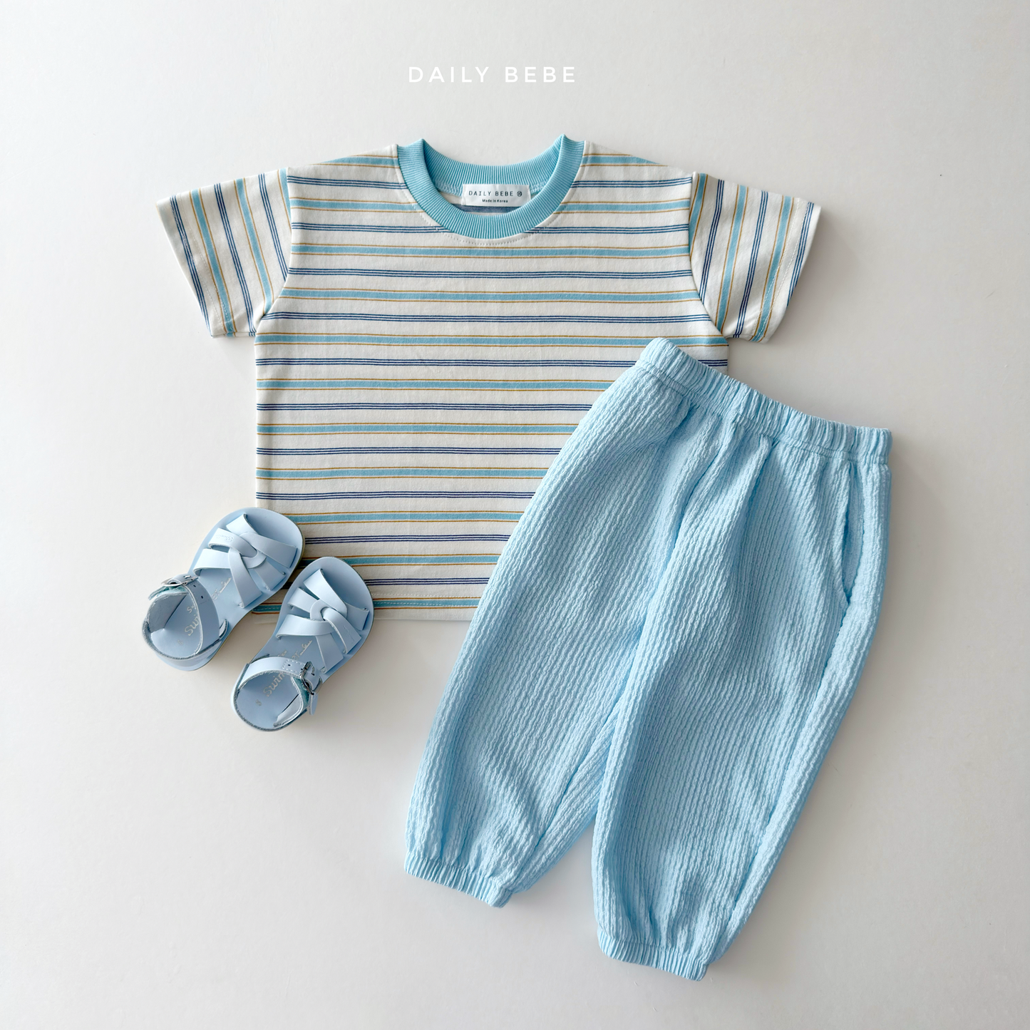 (Pre-order) Daily Bebe Summer - Kids' Day Stripe T-Shirt 데이 단가라티 (3 Colors)