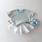(Pre-order) Daily Bebe Summer - Kids' Day Stripe T-Shirt 데이 단가라티 (3 Colors)