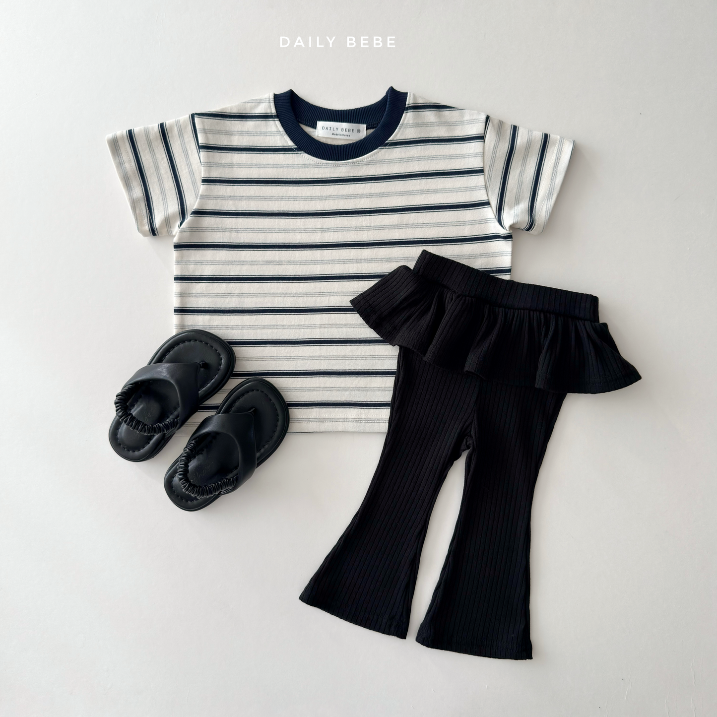 (Pre-order) Daily Bebe Summer - Kids' Day Stripe T-Shirt 데이 단가라티 (3 Colors)