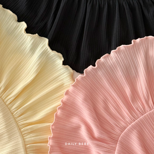 (Pre-order) Daily Bebe Summer - Kids’ Ruffle Pleats Set 프릴 플리츠세트 (3 Colors)