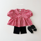 (Pre-order) Daily Bebe Summer - Kids' Heart Puff Blouse 하트 블랑 (2 Colors)
