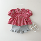 (Pre-order) Daily Bebe Summer - Kids' Heart Puff Blouse 하트 블랑 (2 Colors)