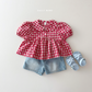 (Pre-order) Daily Bebe Summer - Kids' Heart Puff Blouse 하트 블랑 (2 Colors)