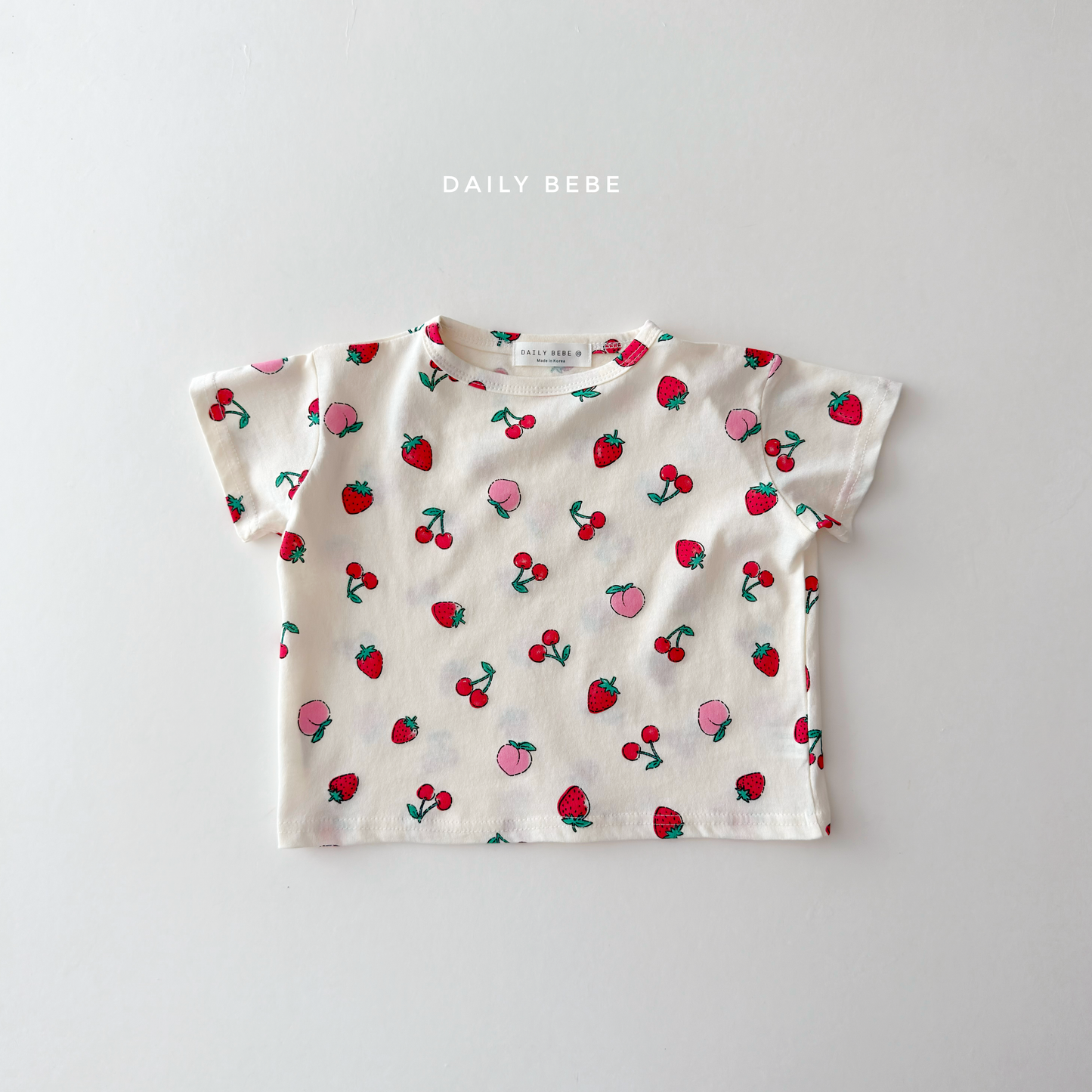 (Pre-order) Daily Bebe Summer - Kids'  Pattern Daily T-Shirt 패턴 반팔티 (4 Colors)