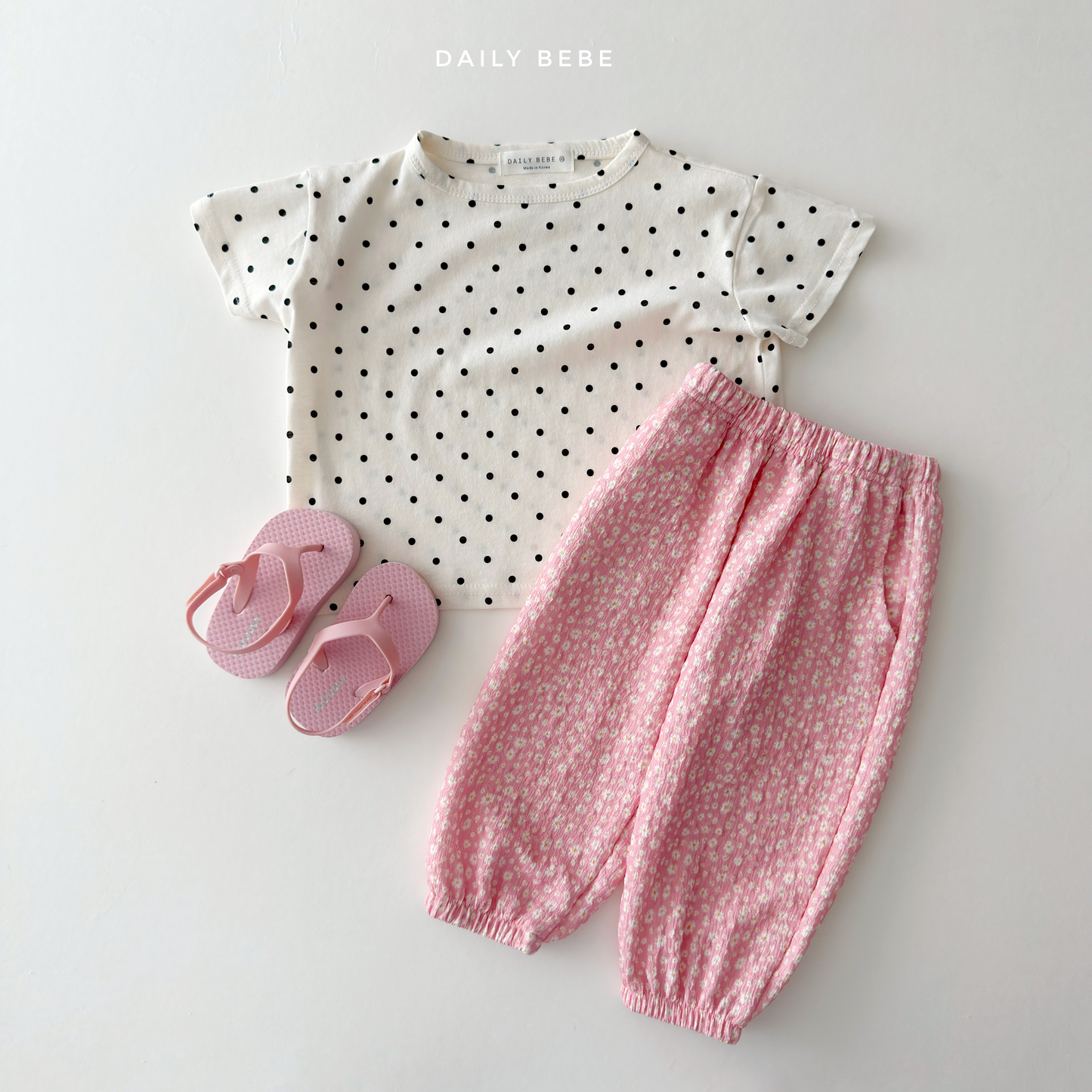 (Pre-order) Daily Bebe Summer - Kids'  Pattern Daily T-Shirt 패턴 반팔티 (4 Colors)