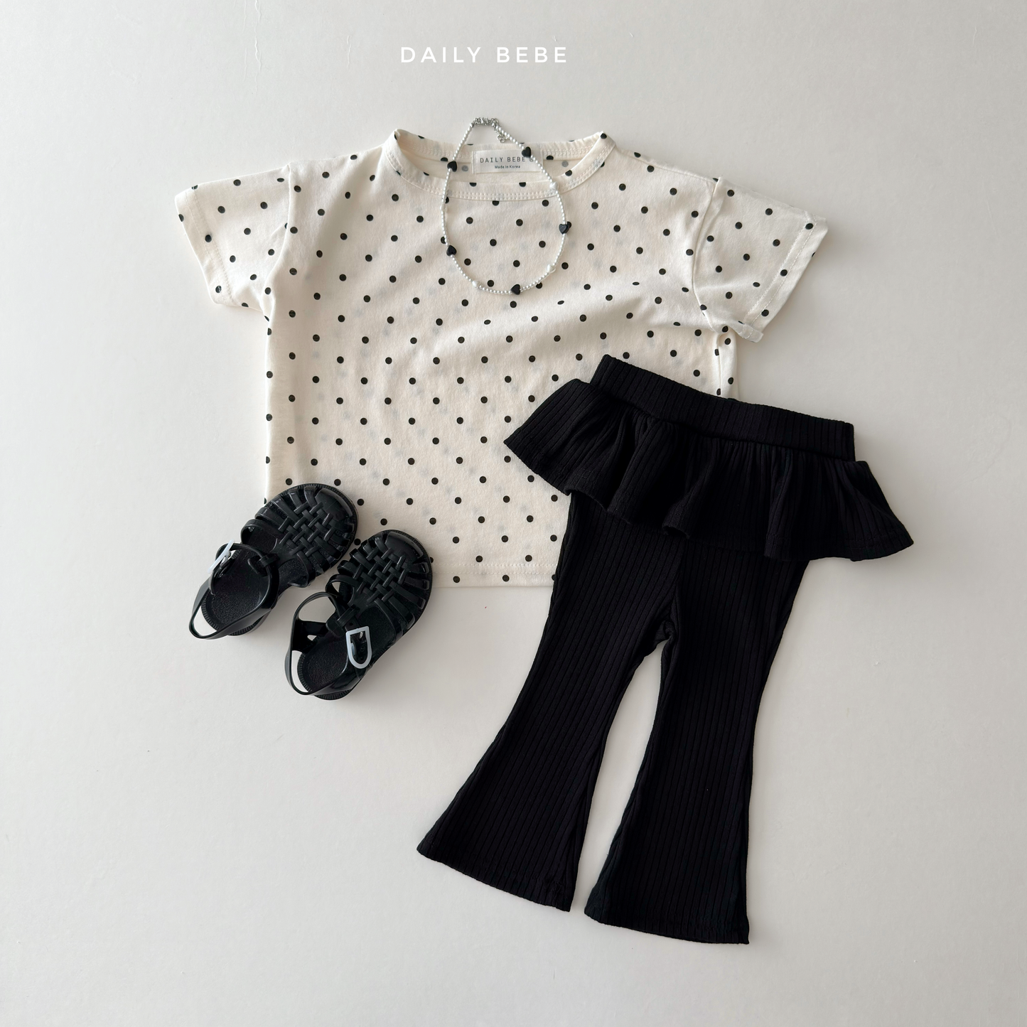 (Pre-order) Daily Bebe Summer - Kids'  Pattern Daily T-Shirt 패턴 반팔티 (4 Colors)