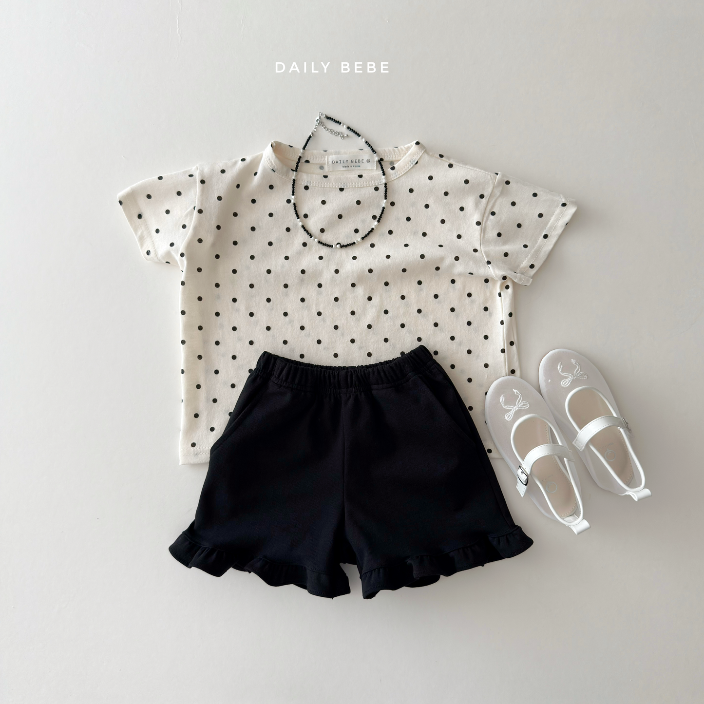 (Pre-order) Daily Bebe Summer - Kids'  Pattern Daily T-Shirt 패턴 반팔티 (4 Colors)