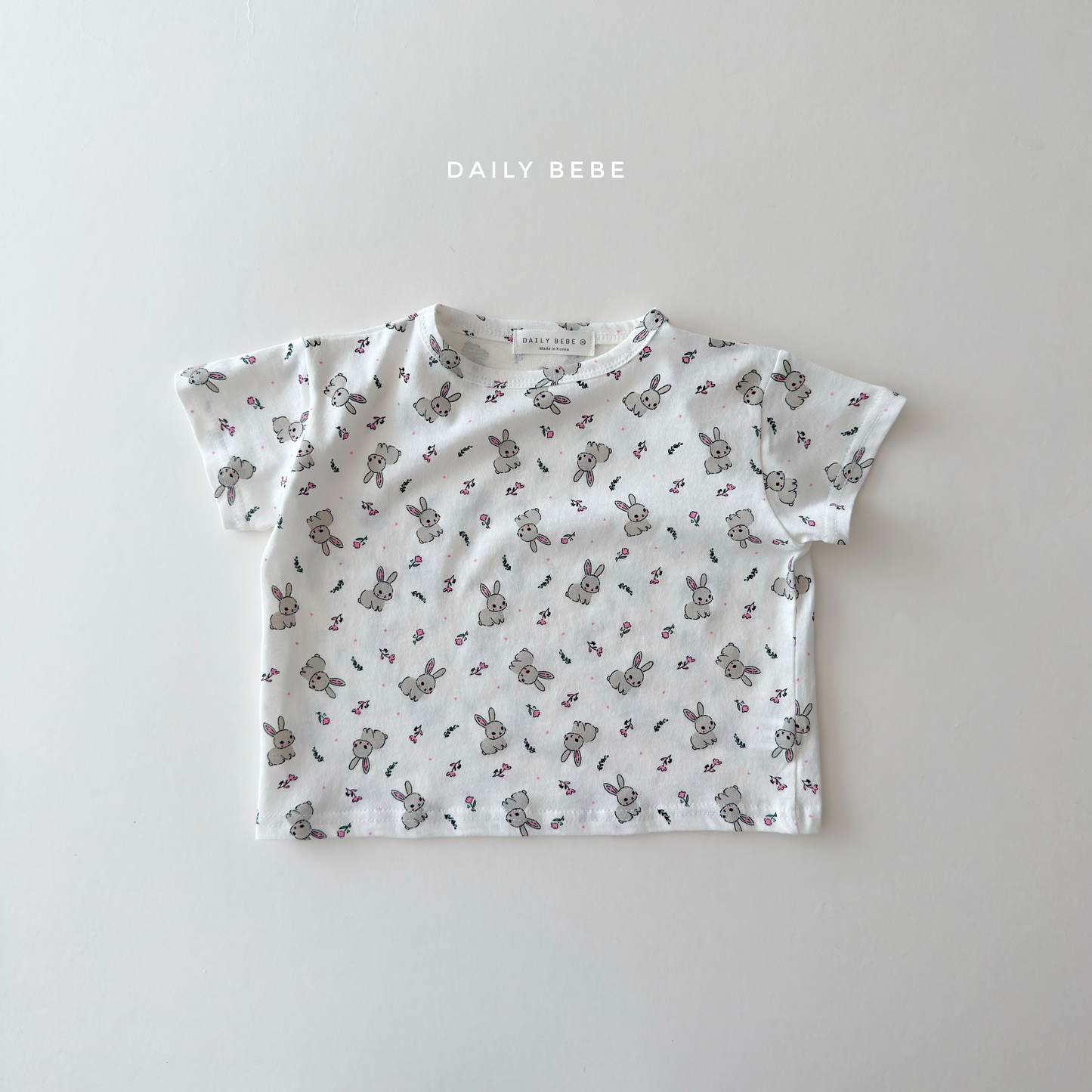 (Pre-order) Daily Bebe Summer - Kids'  Pattern Daily T-Shirt 패턴 반팔티 (4 Colors)