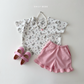 (Pre-order) Daily Bebe Summer - Kids'  Pattern Daily T-Shirt 패턴 반팔티 (4 Colors)