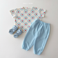 (Pre-order) Daily Bebe Summer - Kids'  Pattern Daily T-Shirt 패턴 반팔티 (4 Colors)