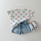 (Pre-order) Daily Bebe Summer - Kids'  Pattern Daily T-Shirt 패턴 반팔티 (4 Colors)