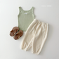 (Pre-order) Daily Bebe Summer - Kids' Soft Ribbed Tank Top 소프트 나시 (4 Colors)