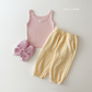 (Pre-order) Daily Bebe Summer - Kids' Soft Ribbed Tank Top 소프트 나시 (4 Colors)