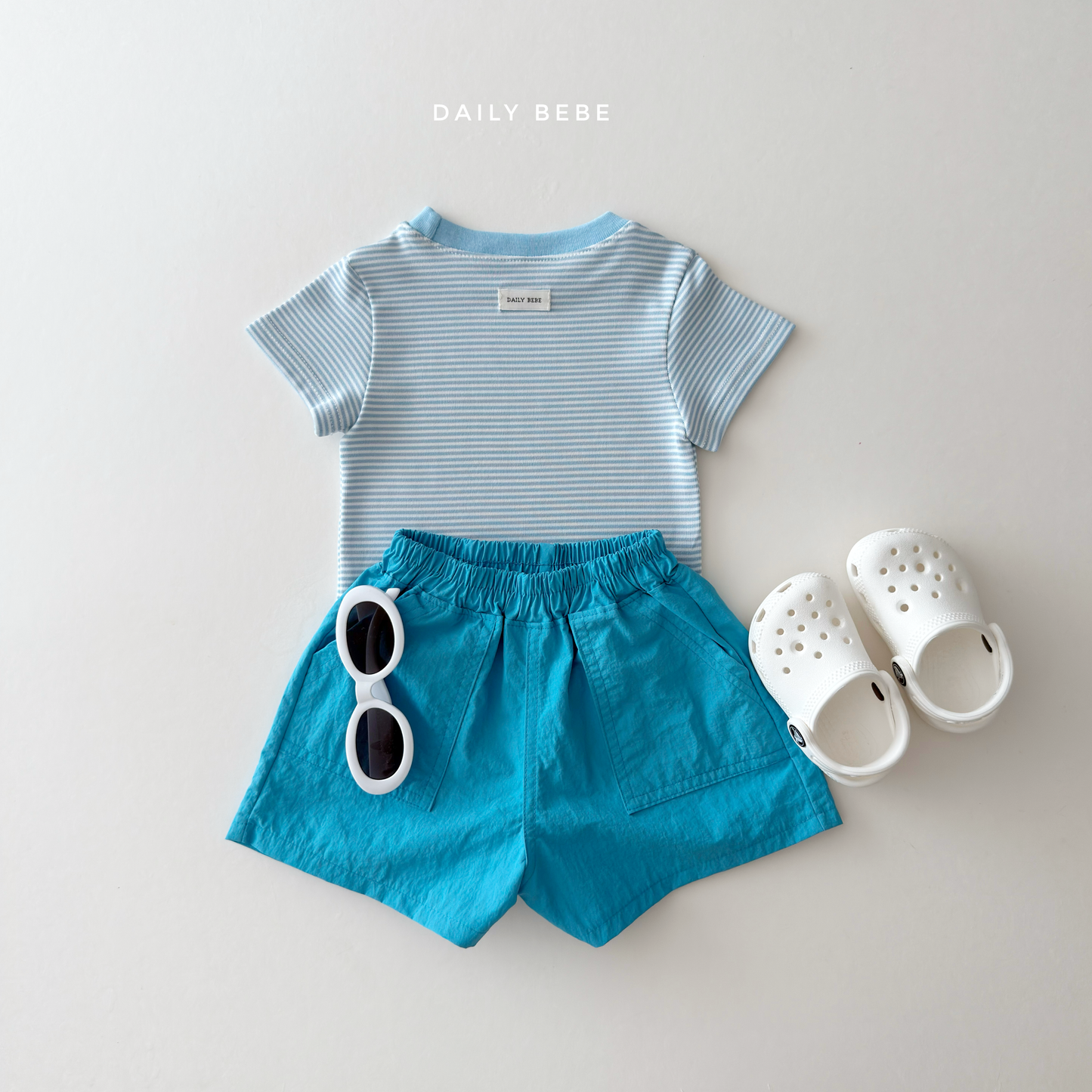 (Pre-order) Daily Bebe Summer - Kids' Cozy Striped Slim-Fit Tee 코지 단가라티 (4 Colors)