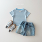 (Pre-order) Daily Bebe Summer - Kids' Cozy Striped Slim-Fit Tee 코지 단가라티 (4 Colors)