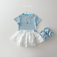 (Pre-order) Daily Bebe Summer - Kids' Cozy Striped Slim-Fit Tee 코지 단가라티 (4 Colors)