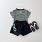 (Pre-order) Daily Bebe Summer - Kids' Cozy Striped Slim-Fit Tee 코지 단가라티 (4 Colors)