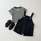 (Pre-order) Daily Bebe Summer - Kids' Cozy Striped Slim-Fit Tee 코지 단가라티 (4 Colors)