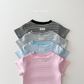 (Pre-order) Daily Bebe Summer - Kids' Cozy Striped Slim-Fit Tee 코지 단가라티 (4 Colors)