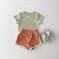(Pre-order) Daily Bebe Summer - Kids' Daily Slim-Fit T-Shirt 데일리 반팔티 (5 Colors)