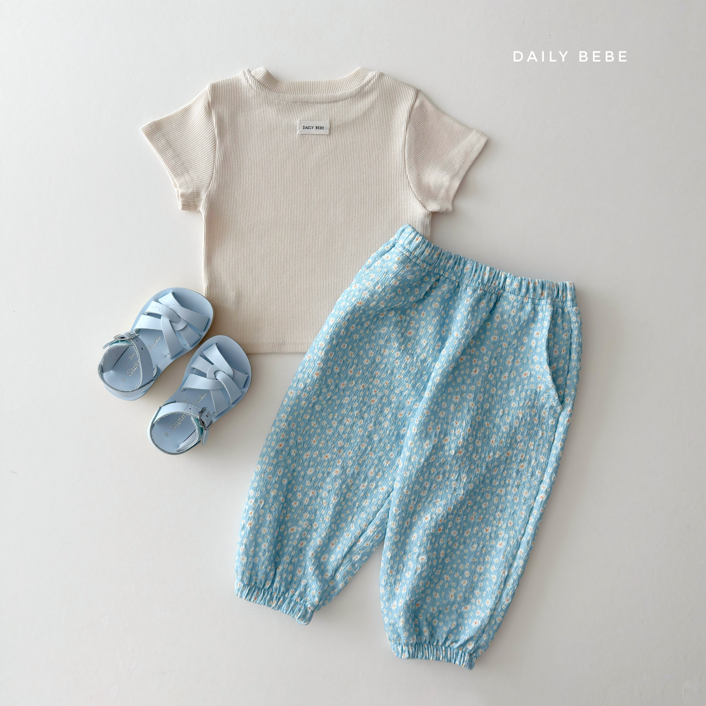(Pre-order) Daily Bebe Summer - Kids' Daily Slim-Fit T-Shirt 데일리 반팔티 (5 Colors)
